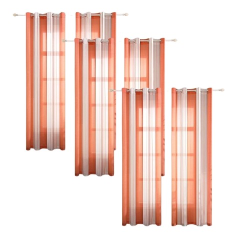 Set tende righe bianche e - set, 3