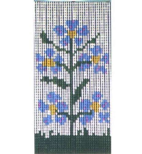 Tenda piastrina fiori 44 - piastrina,