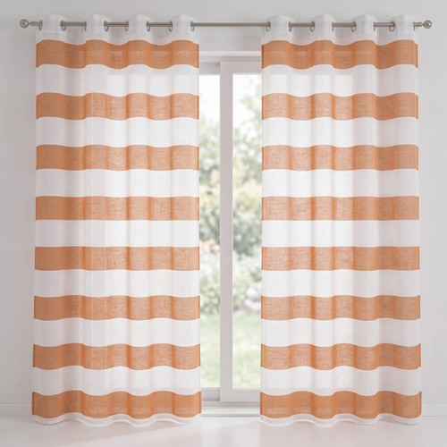 Coppia tende arancione bianco - arancione,